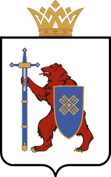 Maris rep ruD’argent, un ours rampant de gueules, griffé d’or, denté d’argent et allumé de sable tenant dans sa patte avant droite une épée  pointant vers la pointe de l’écu dans une gaine d’azur avec des garnitures d’or, et un marte en or avec un manche d’argent. Dans la patte gauche un écu d’azur avec une bordure dorée avec l’image d’une croix mariale en diagonale, dorée avec losange au milieu. Le blason est timbré d’une couronne de ville à trois créneaux, stylisée en ornement marial et surmontée de 3 losanges.